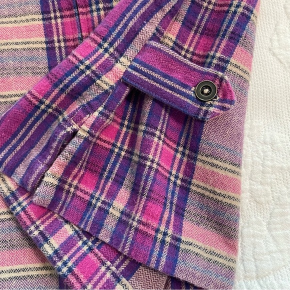 Christopher & Banks Purple and Pink Plaid zipper jacket - Picture 6 of 11
